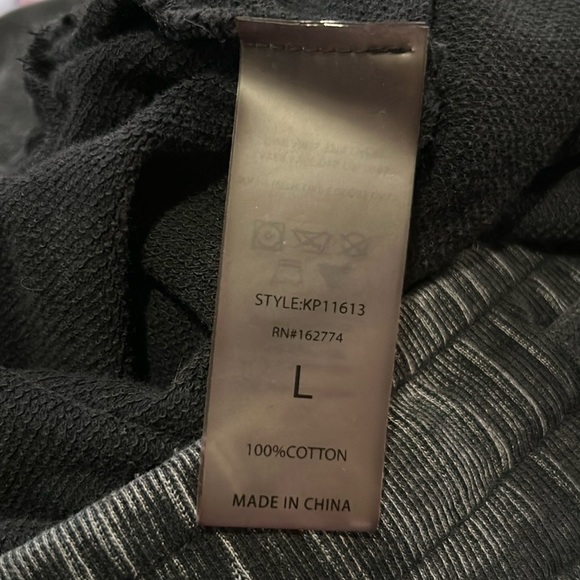 Mono B Black Acid Wash Joggers - Picture 3 of 3